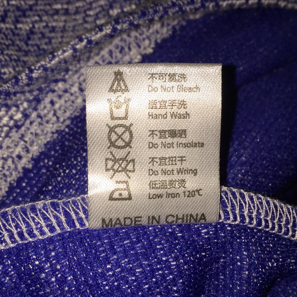 Blue/White Deep V-Neck Sweater - Picture 6 of 6